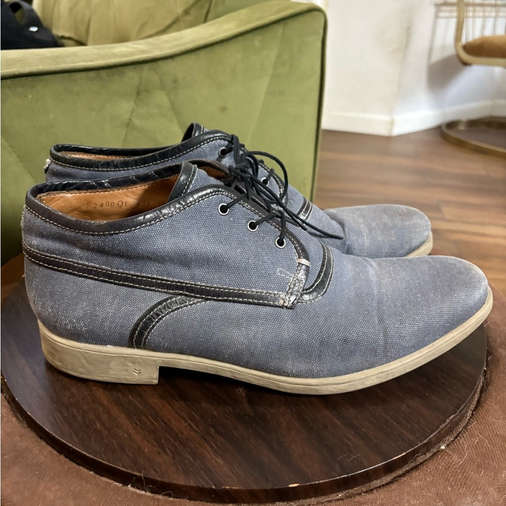 John Varvatos Collection Sz 10.5 Dylan Binded   Chukka Boots Vibram Sole $500